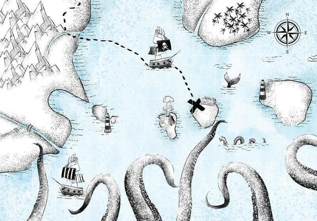 Carta da parati - Treasure Map