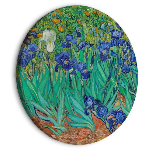 Quadro rotondo Iris Vincent Van Gogh riproduzione
