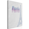 Quadro - Paris in Watercolours (1 Part) Vertical