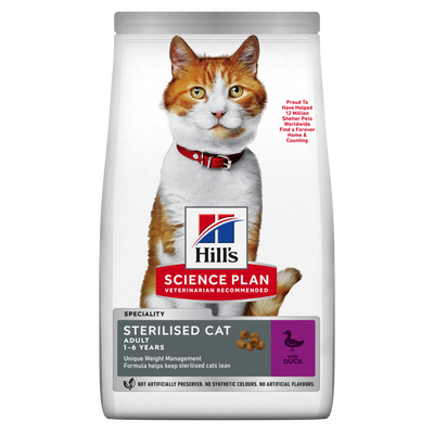 Hill's Sterilised secco Gatti Adulti anatra