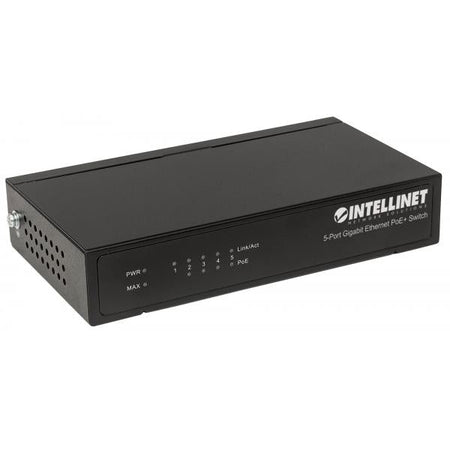 Intellinet 561228 switch di rete Non gestito Gigabit Ethernet [10/100/1000] Supporto Power over Ethernet [PoE] Nero (Intellinet 561228 netv?rksswitch Ikke)