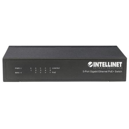 Intellinet 561228 switch di rete Non gestito Gigabit Ethernet [10/100/1000] Supporto Power over Ethernet [PoE] Nero (Intellinet 561228 netv?rksswitch Ikke)
