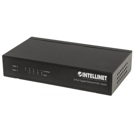 Intellinet 561228 switch di rete Non gestito Gigabit Ethernet [10/100/1000] Supporto Power over Ethernet [PoE] Nero (Intellinet 561228 netv?rksswitch Ikke)