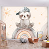 Carta da parati - Little Sloth Among Stars and Rainbows