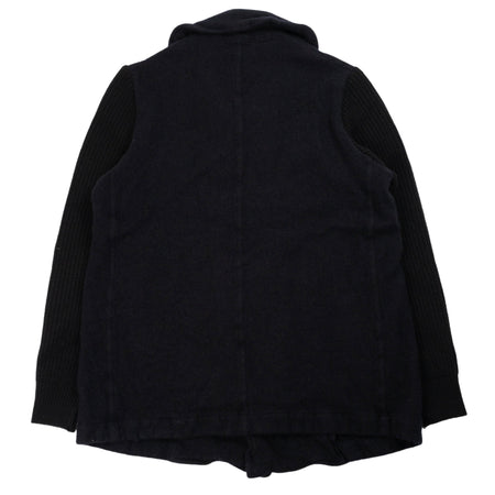 COMME DES GARCONS SHIRT Men's Double Breasted Coat in Blue Navy da uomo