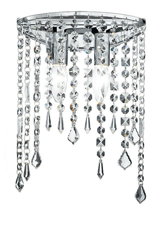 Applique Pendenti Cristalli K9 Metallo Lampada da Parete Classica E14