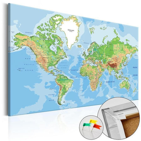 Quadro di sughero - World Geography