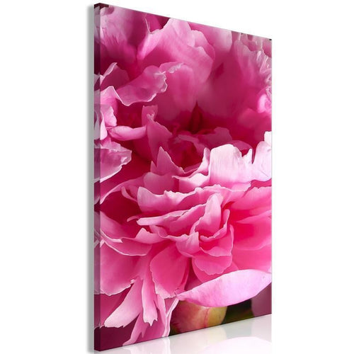 Quadro - Blossom of Beauty (1-part) - Pink Peony Flower Embraced by Nature
