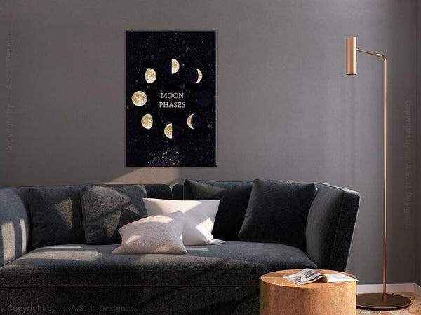 Quadro - Lunar Cycle (1 Part) Vertical