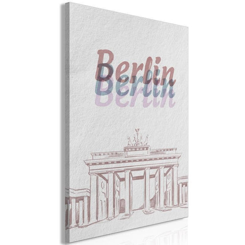 Quadro - Berlin in Watercolours (1 Part) Vertical