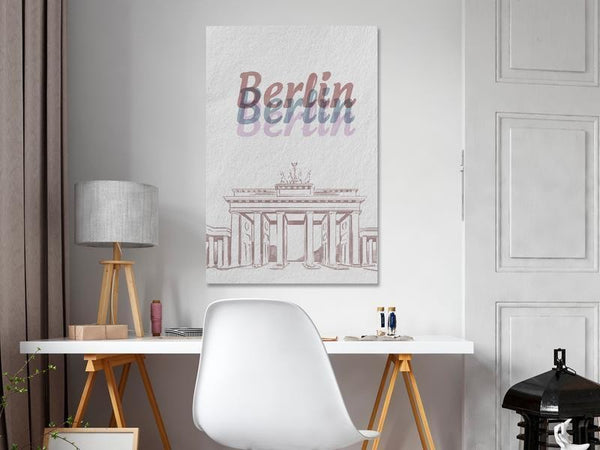 Quadro - Berlin in Watercolours (1 Part) Vertical