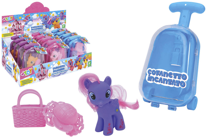 Mini Trolley con Pony e Accessori 3 Colori
