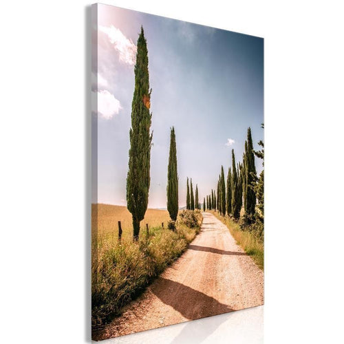 Quadro - Italian cypresses (1 Part) Vertical