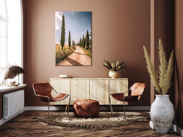 Quadro - Italian cypresses (1 Part) Vertical