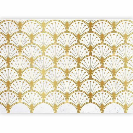 Carta da parati - Gold and Marble Art Deco-inspired Pattern
