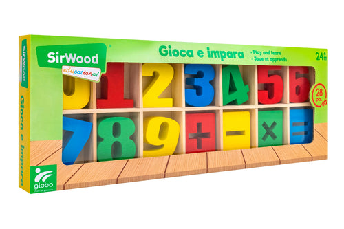 Numeri e simboli in legno 28PZ