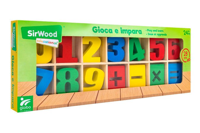 Numeri e simboli in legno 28PZ