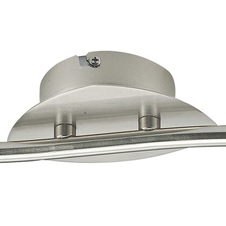 Plafoniera a due luci dalla linea morbida 42 watt 2800 kelvin GU10