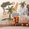 Carta da parati - Childrens Africa - Animals With Simple Shapes