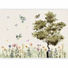 Carta da parati - Spring Meadow - a Clearing With Flowers Painted in Watercolours
