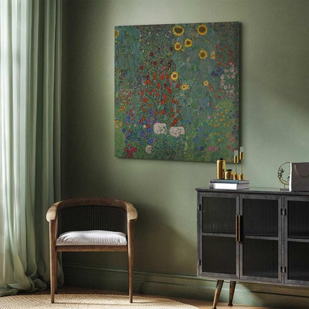 Quadro - Rural Garden With Sunflowers