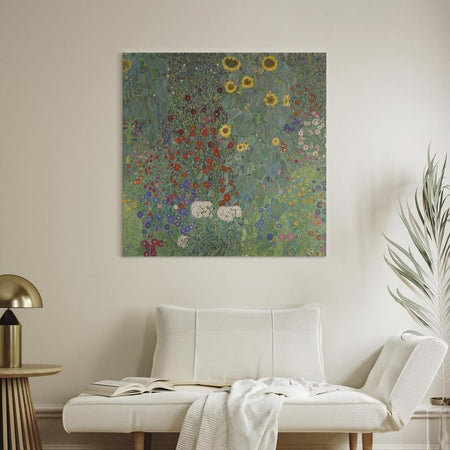 Quadro - Rural Garden With Sunflowers