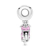 PANDORA  Charm Pendente Scooter Rosa