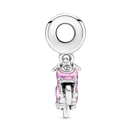 PANDORA  Charm Pendente Scooter Rosa