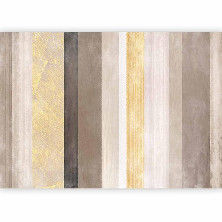 Carta da parati - Striped pattern - abstract background in various stripes with gold pattern
