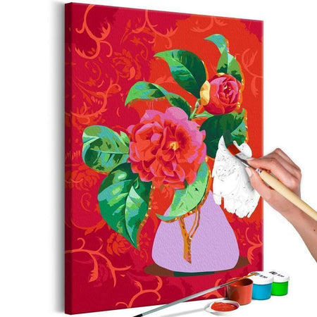 Quadro fai da te - Bouquet in a Purple Vase