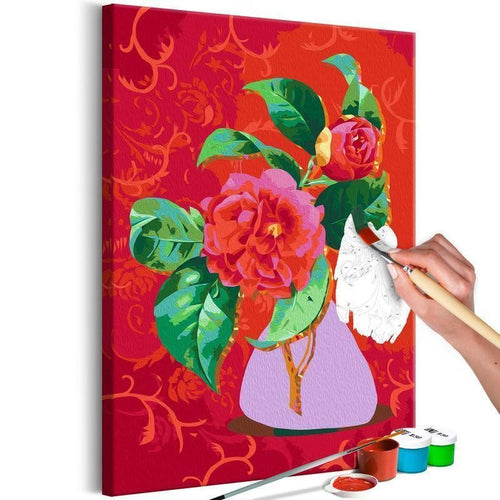 Quadro fai da te - Bouquet in a Purple Vase