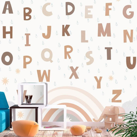 Carta da parati - Letters in Soft Colours