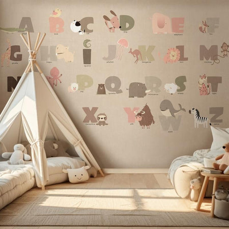 Carta da parati - A Beige Alphabet