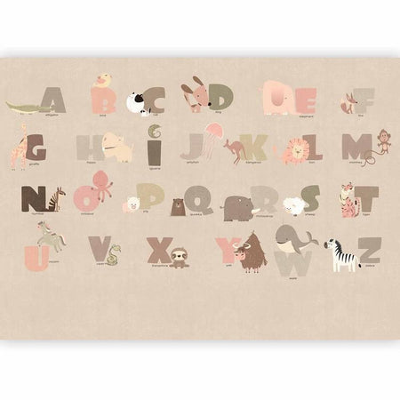 Carta da parati - A Beige Alphabet