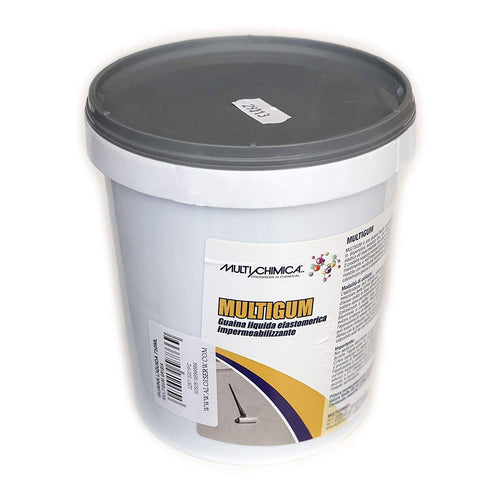Multichimica Multigum 5kg grigia guaina liquida pedonabile elastomerica impermeabilizzante