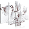 Quadro - Magnolias over Water (5 Parts) Wide Grey
