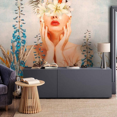 Carta da parati Donna nella natura