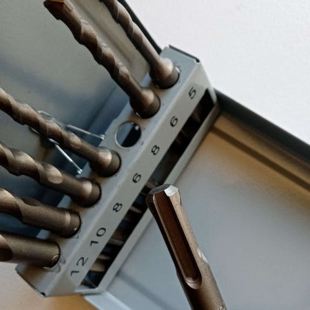 Metabo set 7 punte per muro a 2 taglienti attacco sds-plus