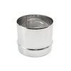 Raccordo inox M da 300mm per collegare tubo rigido a tubo flessibile