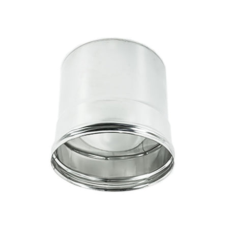 Raccordo inox F da 300mm per collegare tubo flessibile a tubo rigido