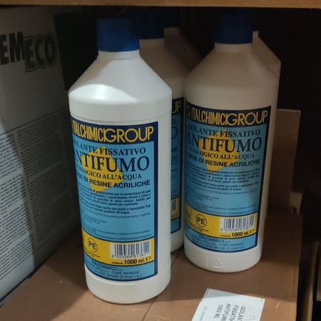 Italchimici 1lt isolante fissativo antifumo ecologico a base di resine acriliche
