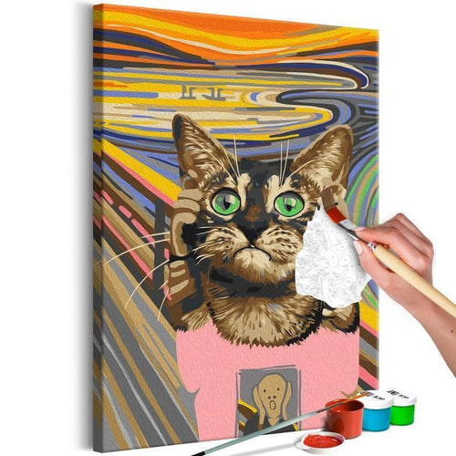 Quadro fai da te - Cat Panic