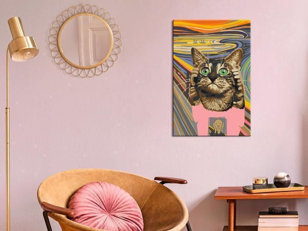 Quadro fai da te - Cat Panic