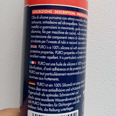 Olio di silicone da 100ml con alto potere lubrificante con beccuccio dosatore