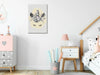 Quadro fai da te - Rhino and Flowers