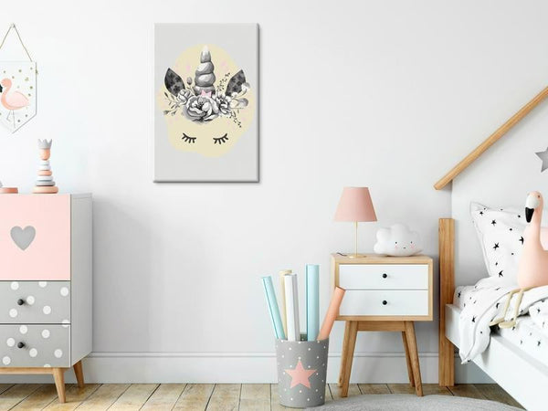 Quadro fai da te - Rhino and Flowers