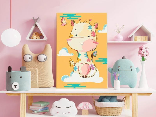 Quadro fai da te - Funny Giraffe