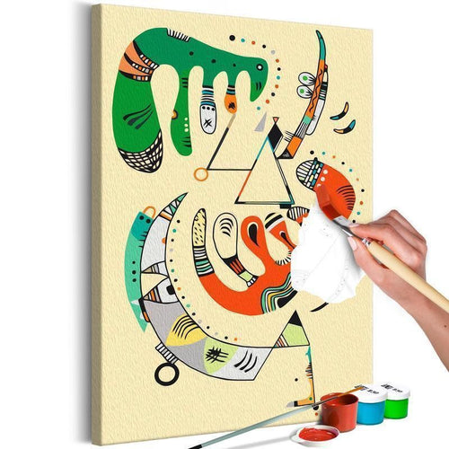 Quadro fai da te - Vasily Kandinsky: Vert et rouge