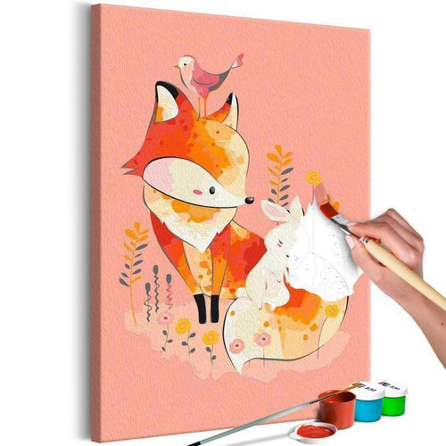 Quadro fai da te - Fox and Rabbit