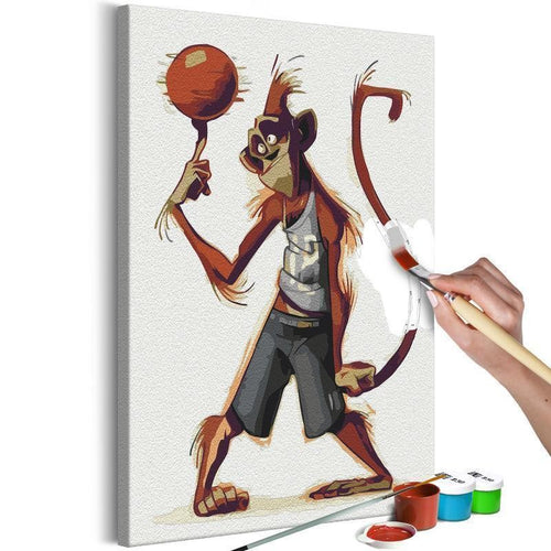 Quadro fai da te - Monkey Basketball Player